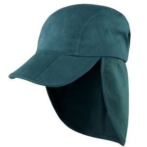 Result Unisex Headwear Folding Legionnaire Hat / Cap (Pack of 2) / Bottle Green